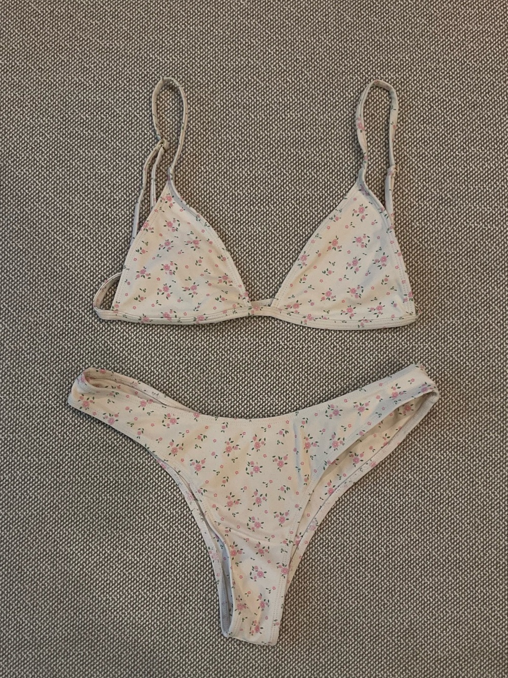 Koana Swim White & Pink Floral Bikini Set